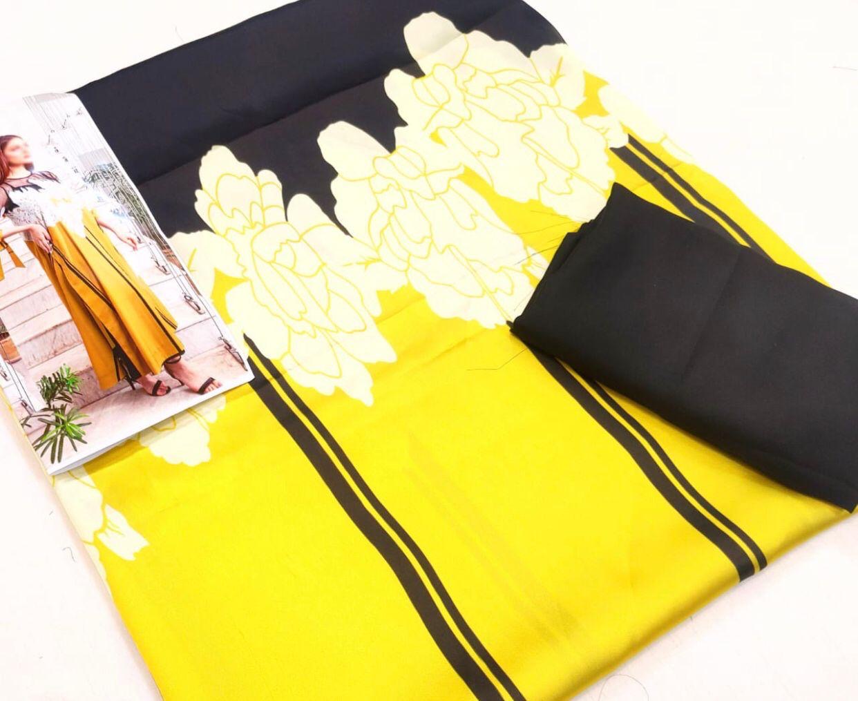 Lulusar Aura brush silk digital print 3pc unstiched