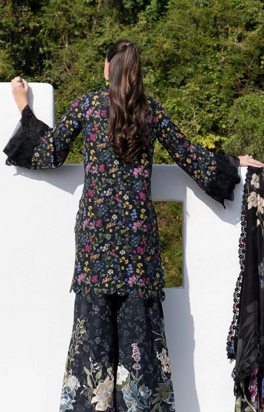 AJR Couture Printakari 3pc lawn emb unstiched