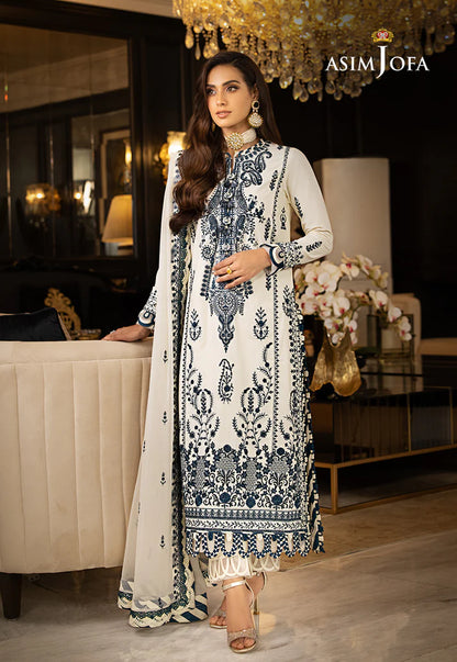 Asim jofa AJRN-01 Rang e noor formal chiffon emb 3pc unstiched