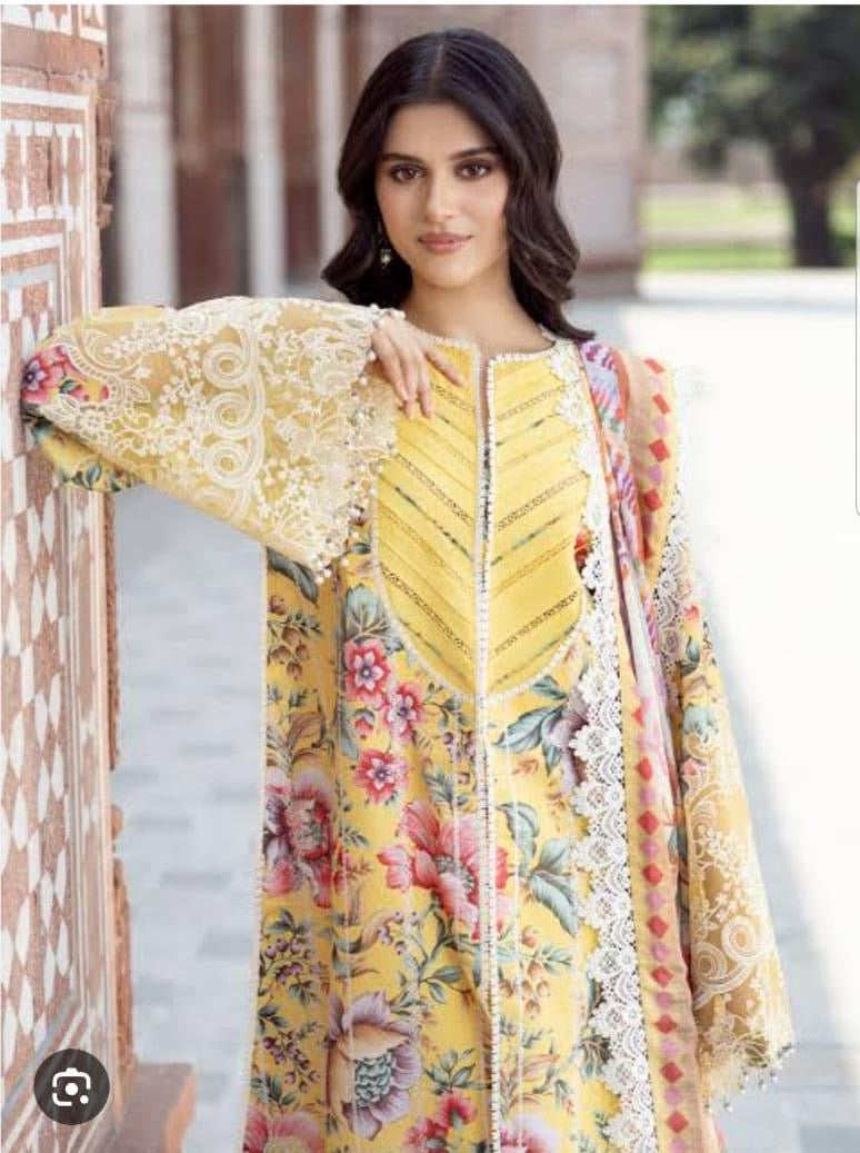 Bin Ilyas 2085 3pc lawn embroidered unstiched