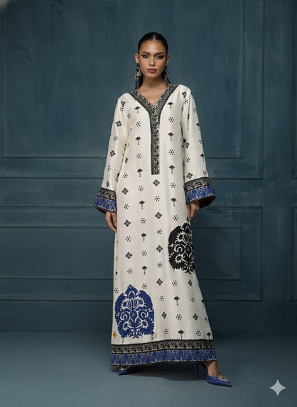Lulusar floral CD02 silk 3pc digital printed unstiched