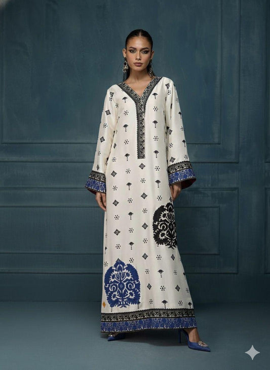 Lulusar floral CD02 silk 3pc digital printed unstiched