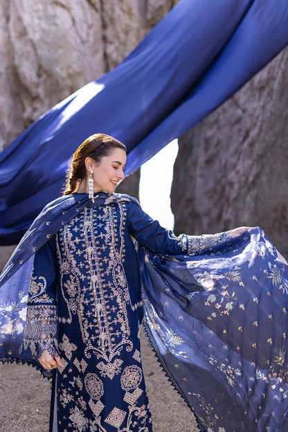 Qalamkar Miray luxury lawn chickankari unstitched