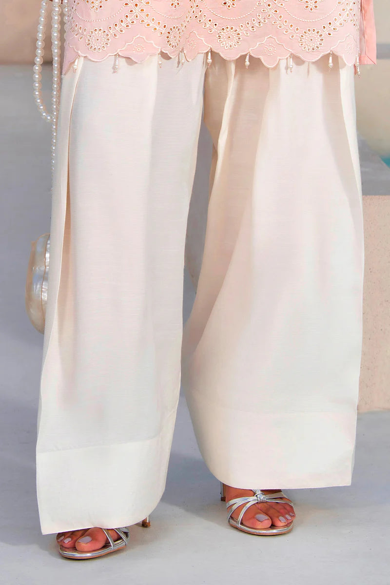 1 PIECE STITCH FARSHI SHALWAR WHITE
