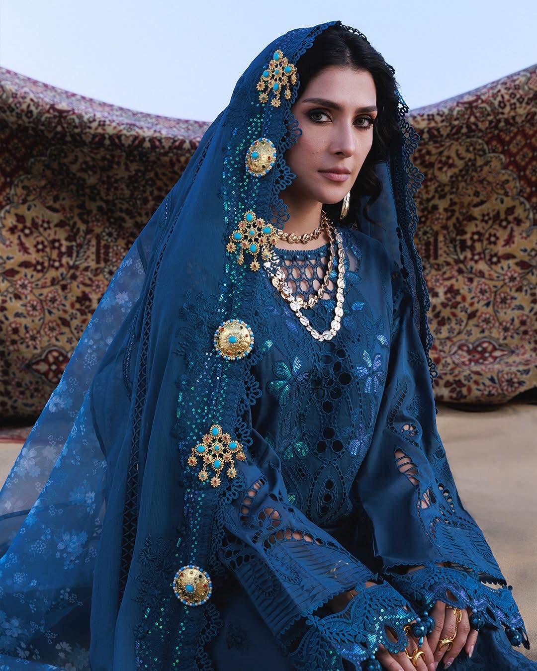 Nureh Unstitched Embroidered Luxury Lawn 3 Piece Suit NU26UA NE-229