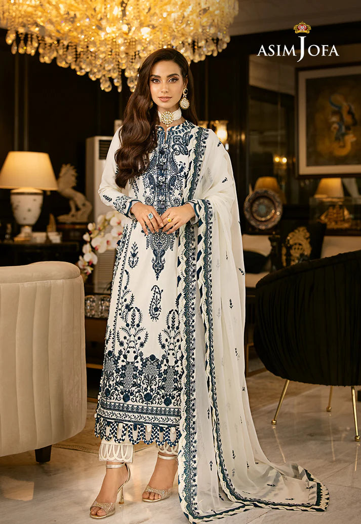 Asim jofa AJRN-01 Rang e noor formal chiffon emb 3pc unstiched