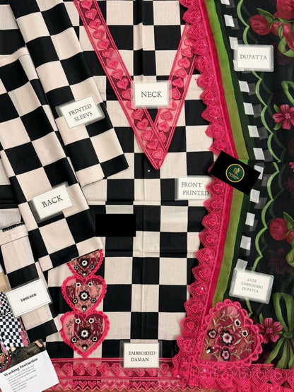 Maria b Mprint-2906-B 3pc unstiched)code01