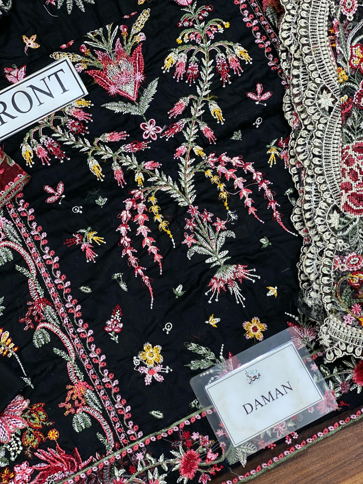 Qalamkar Hannah luxury lawn 3pc Chikankari emb unstiched