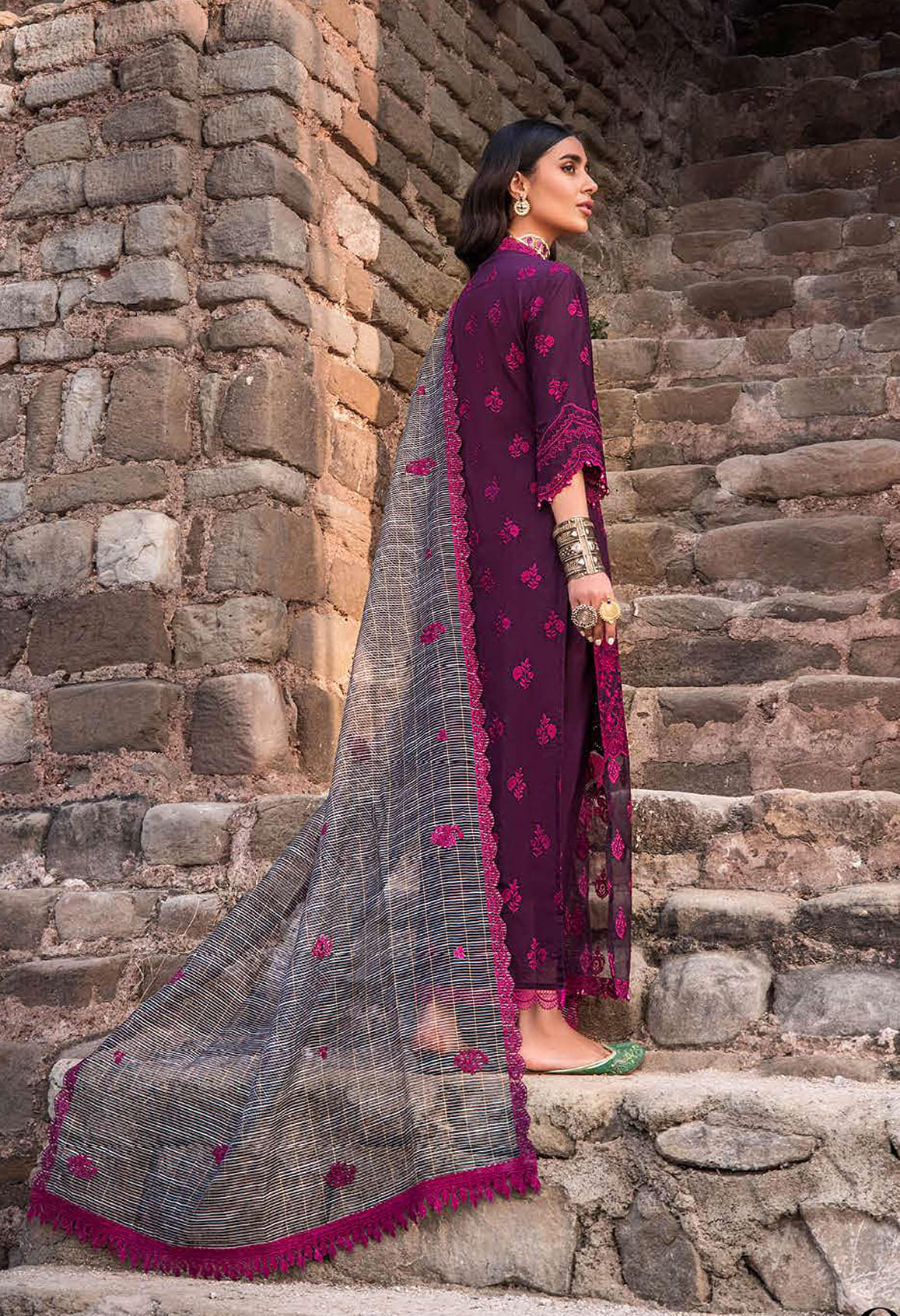 Zainab Chottani 9b purple Luxury lawn unstitched