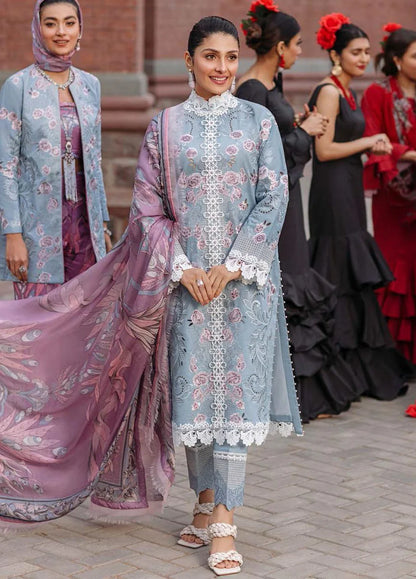 Mushq MSL22-05 CAROLINA luxury lawn emb 3pc unstiched