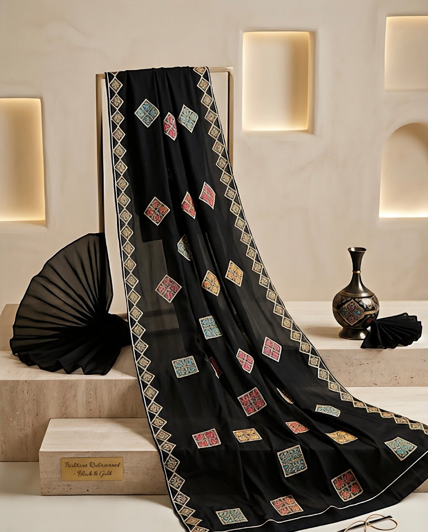 01 PIECE READY TO WEAR EMBROIDERED LINEN DUPATTA