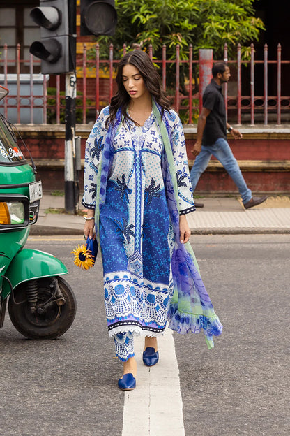 Mushq La Dolce Printed lawn 3pc emb unstiched
