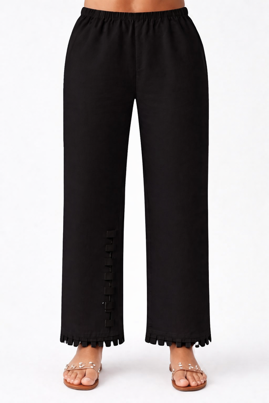 1 PIECE STITCH BOTTOM BLACK