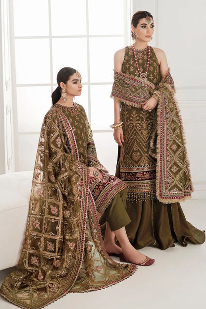 Baroque chantelle chiffon CH10-06 luxury 3pc unstiched