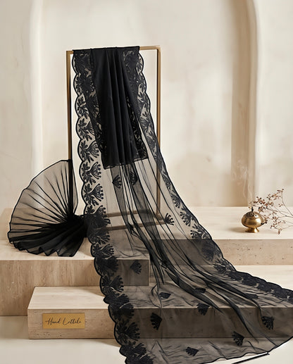 01 PIECE READY TO WEAR EMBROIDERED CHIFFON DUPATTA