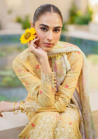 Iznik SFL-09 printed lawn 3pc emb unstiched