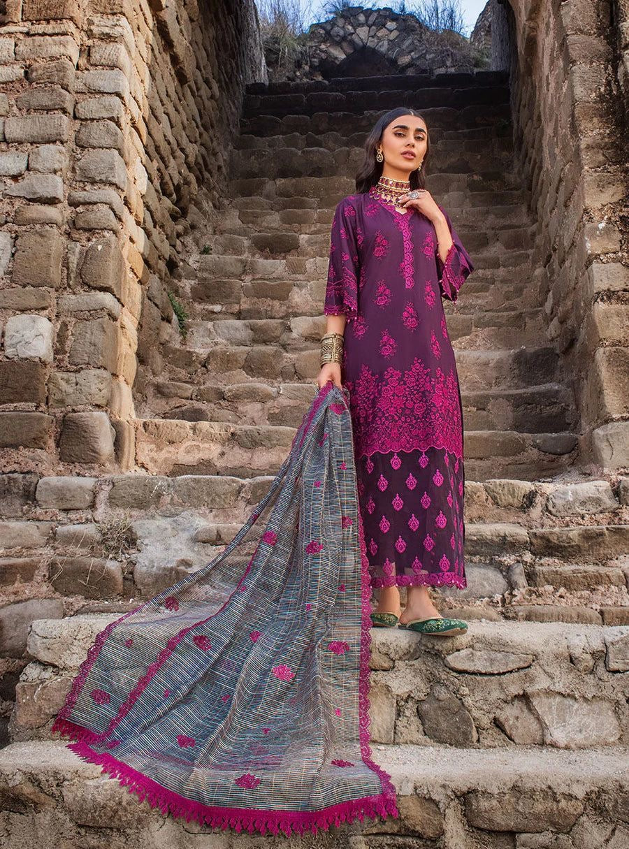 Zainab Chottani 9b purple Luxury lawn unstitched