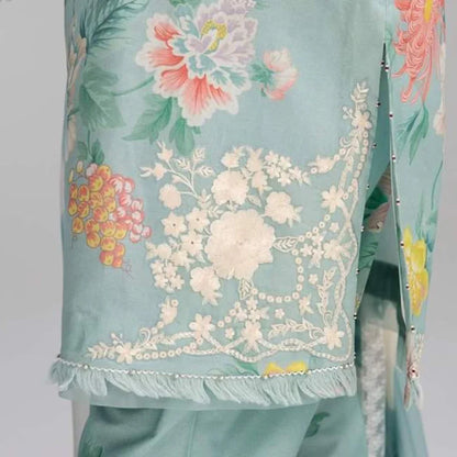 Zara Shahjahan Coco printed Lawn 3 PCS emb Unstitched -