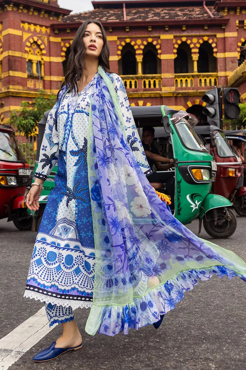 Mushq La Dolce Printed lawn 3pc emb unstiched
