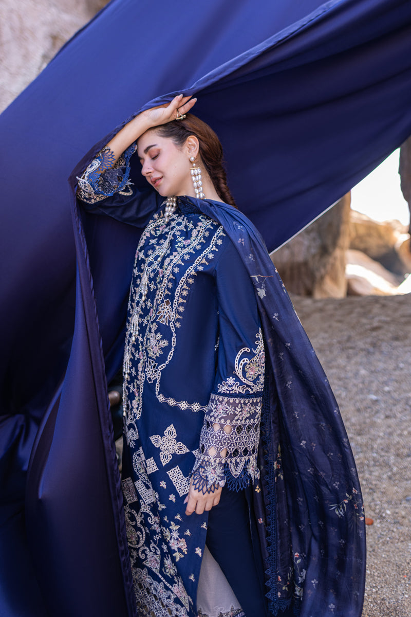 Qalamkar Miray luxury lawn chickankari unstitched
