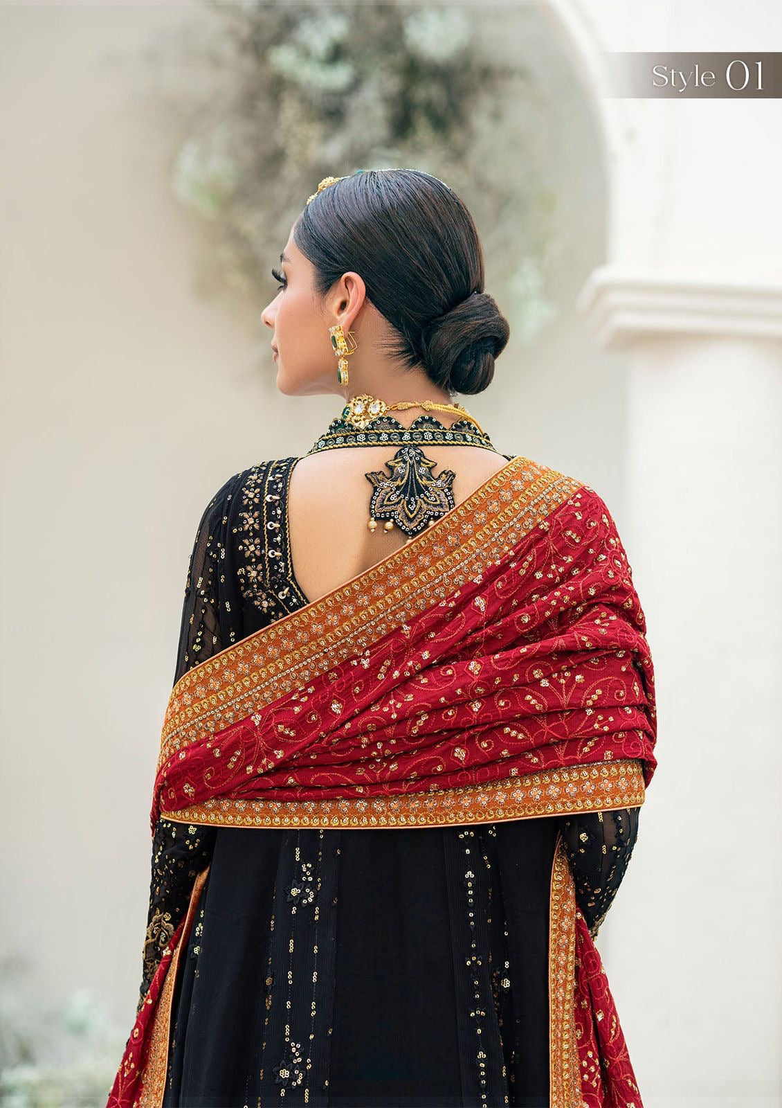 Aik Atelier luxury chiffon 3pc embroidered unstiched