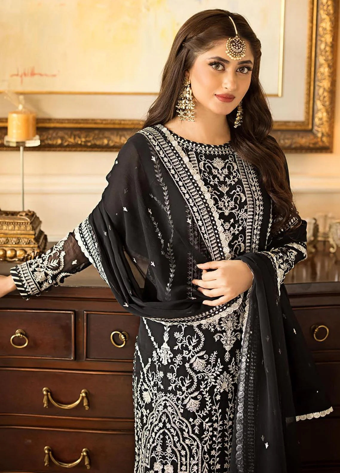 Asim jofa jhilmil AJJMLC_D21- luxury chiffon emb 3pc unstiched formal