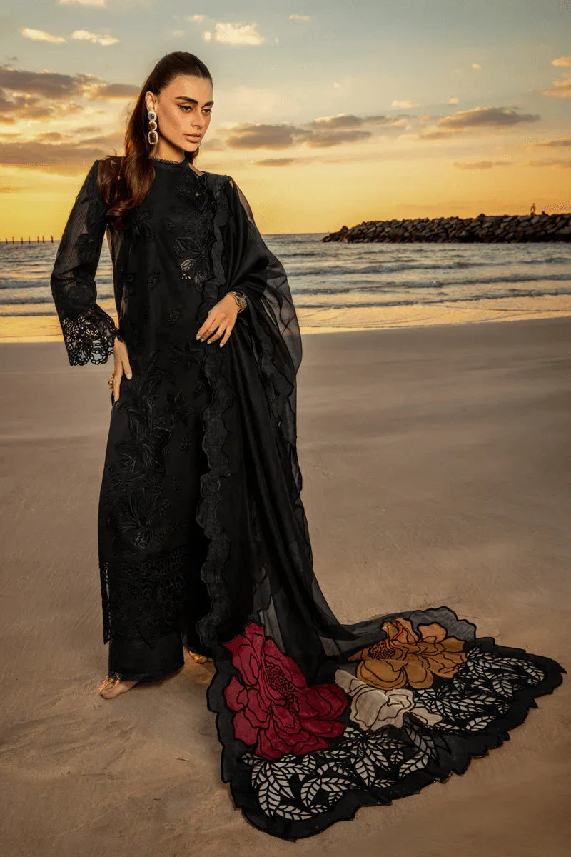 Rangrasiya D-01 Rameen luxury lawn 3pc Chikankari emb unstiched
