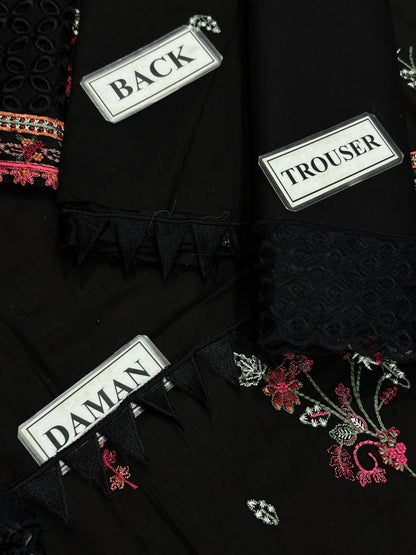 Iznik black lawn emb Unstitched 3pc IZ24G IGL-09