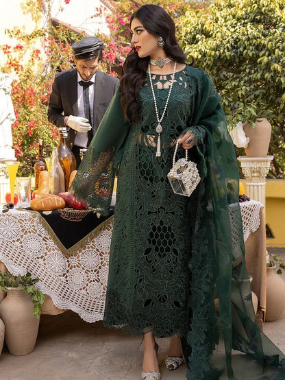 Bin ilyas G-462 luxury lawn chickankari unstitched