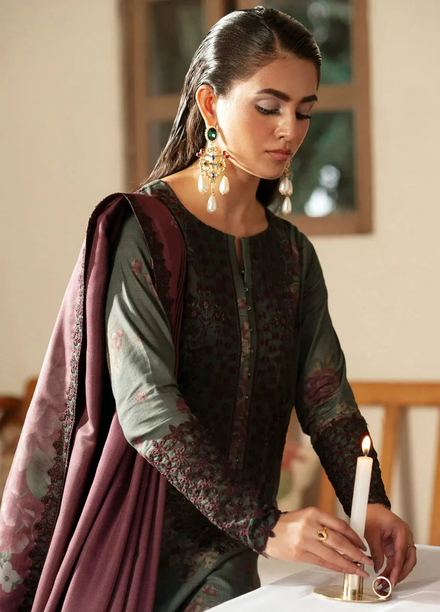 Iznik IPK-08 printed lawn 3pc emb unstiched