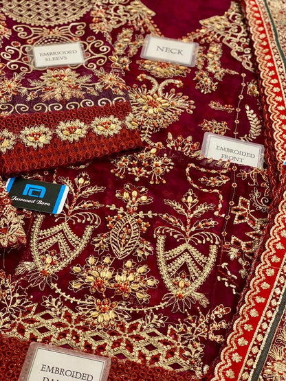Iznik ILC-04 EMBROIDERED CHIFFON luxury 3pc unstiched