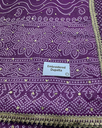 Baroque Chunri luxury chiffon 3pc emb unstiched SF-625