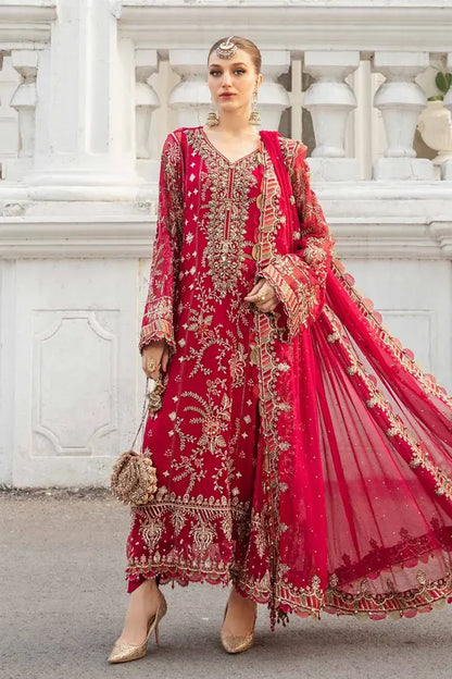 Maria.B Embroidered Chiffon 3pc MPC-24-107