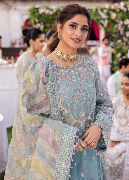 Kanwal malik cute sajjal luxury organza 3pc unstiched