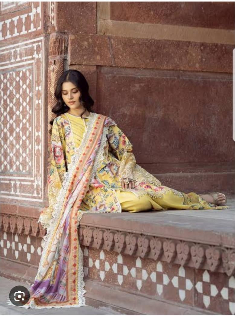 Bin Ilyas 2085 3pc lawn embroidered unstiched