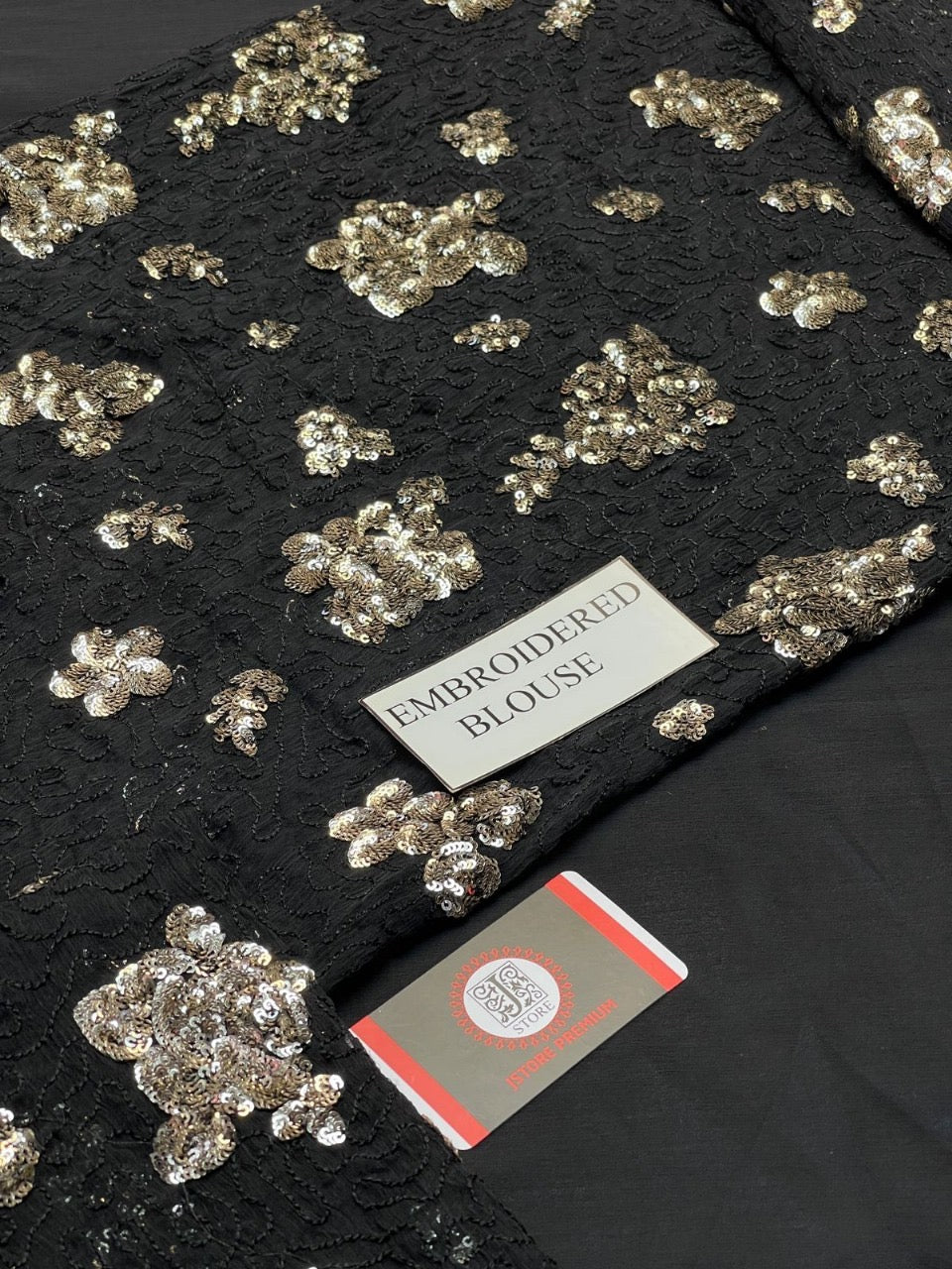 Jazmin Chiffon luxury Saree 3pc unstiched UC-3021