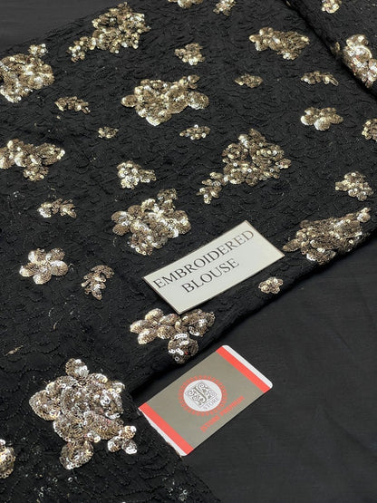 Jazmin Chiffon luxury Saree 3pc unstiched UC-3021