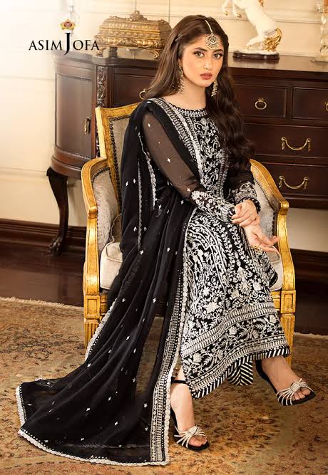 Asim jofa jhilmil AJJMLC_D21- luxury chiffon emb 3pc unstiched formal