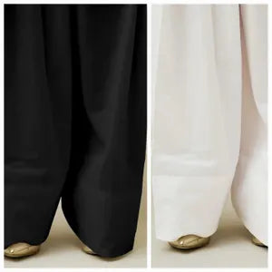 1 PIECE STITCH FARSHI SHALWAR BLACK