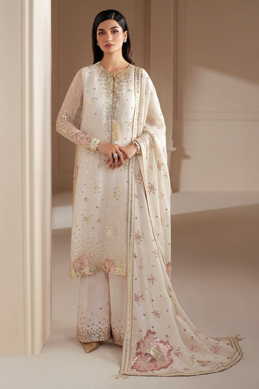 Jazmin UC-3069 luxury chiffon 3pc emb unstiched