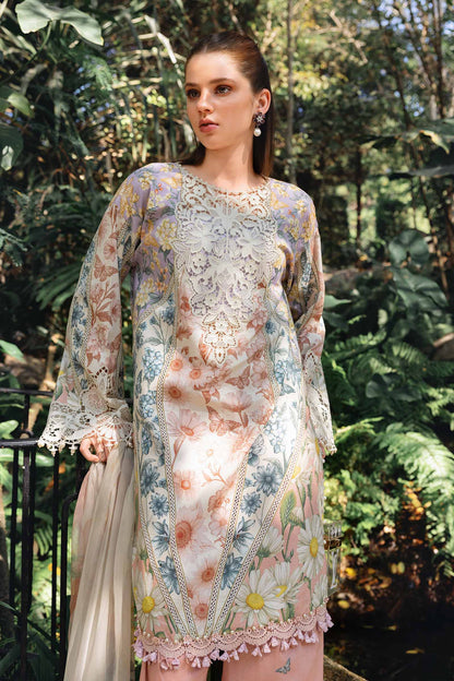 Maria b Mprint 10b lawn 3pc emb unstiched