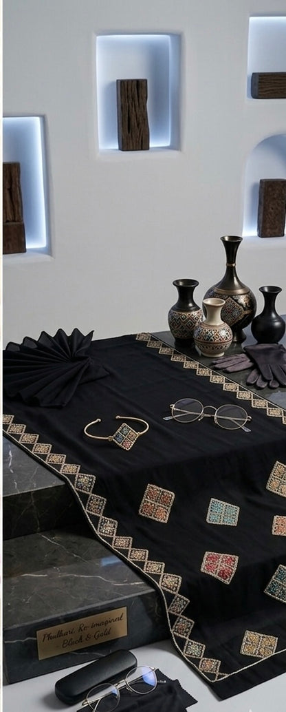 01 PIECE READY TO WEAR EMBROIDERED LINEN DUPATTA