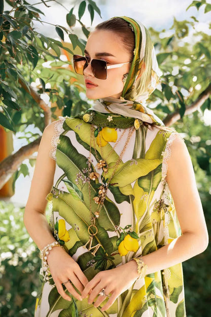 Maria b mprint lawn 3pc emb unstiched Mpt-2503A