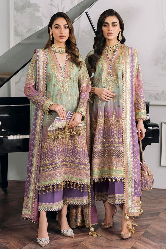 Baroque chantelle CH12-08 luxury chiffon 3pc emb unstiched