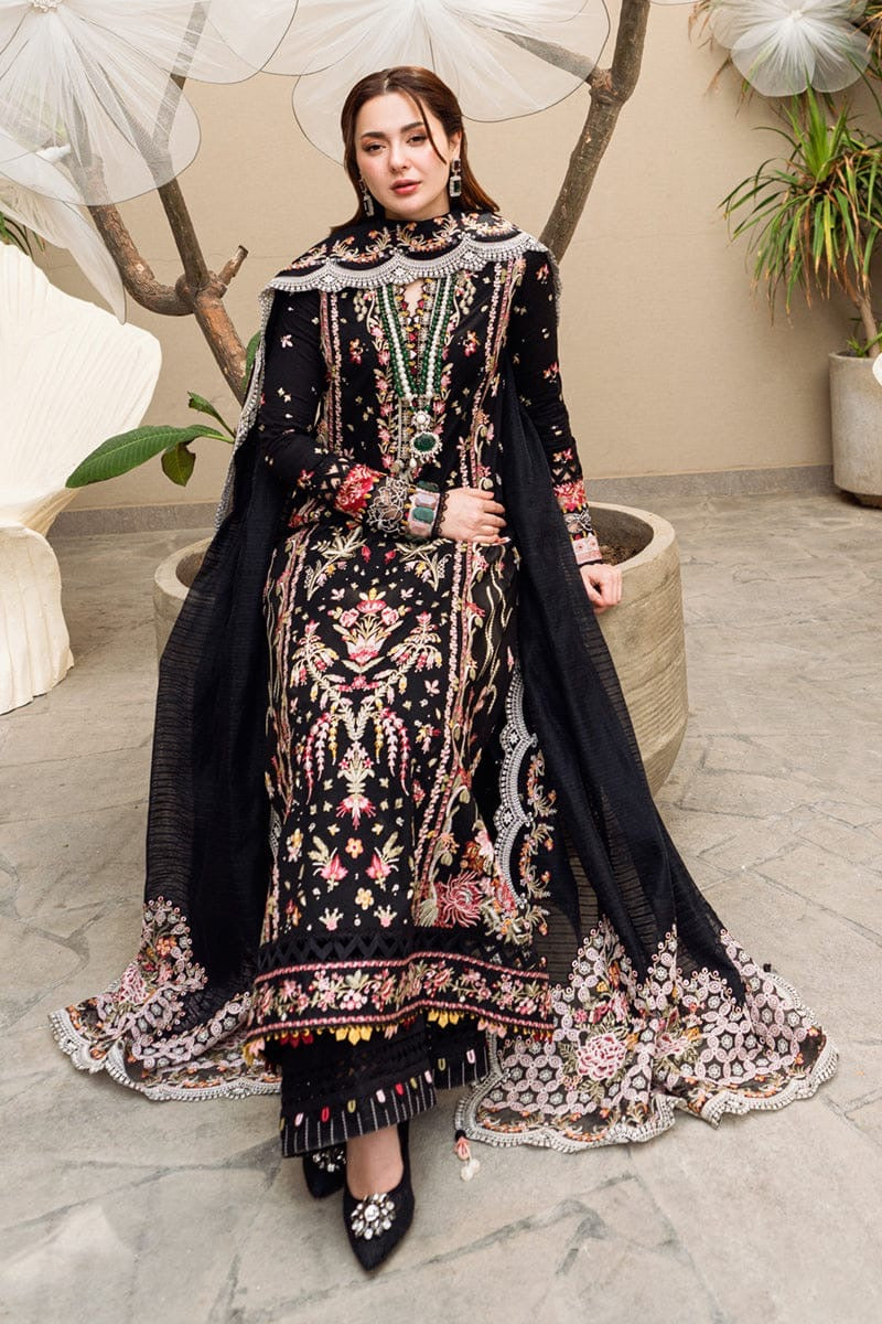 Qalamkar Hannah luxury lawn 3pc Chikankari emb unstiched
