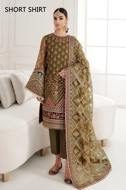 Baroque chantelle chiffon CH10-06 luxury 3pc unstiched