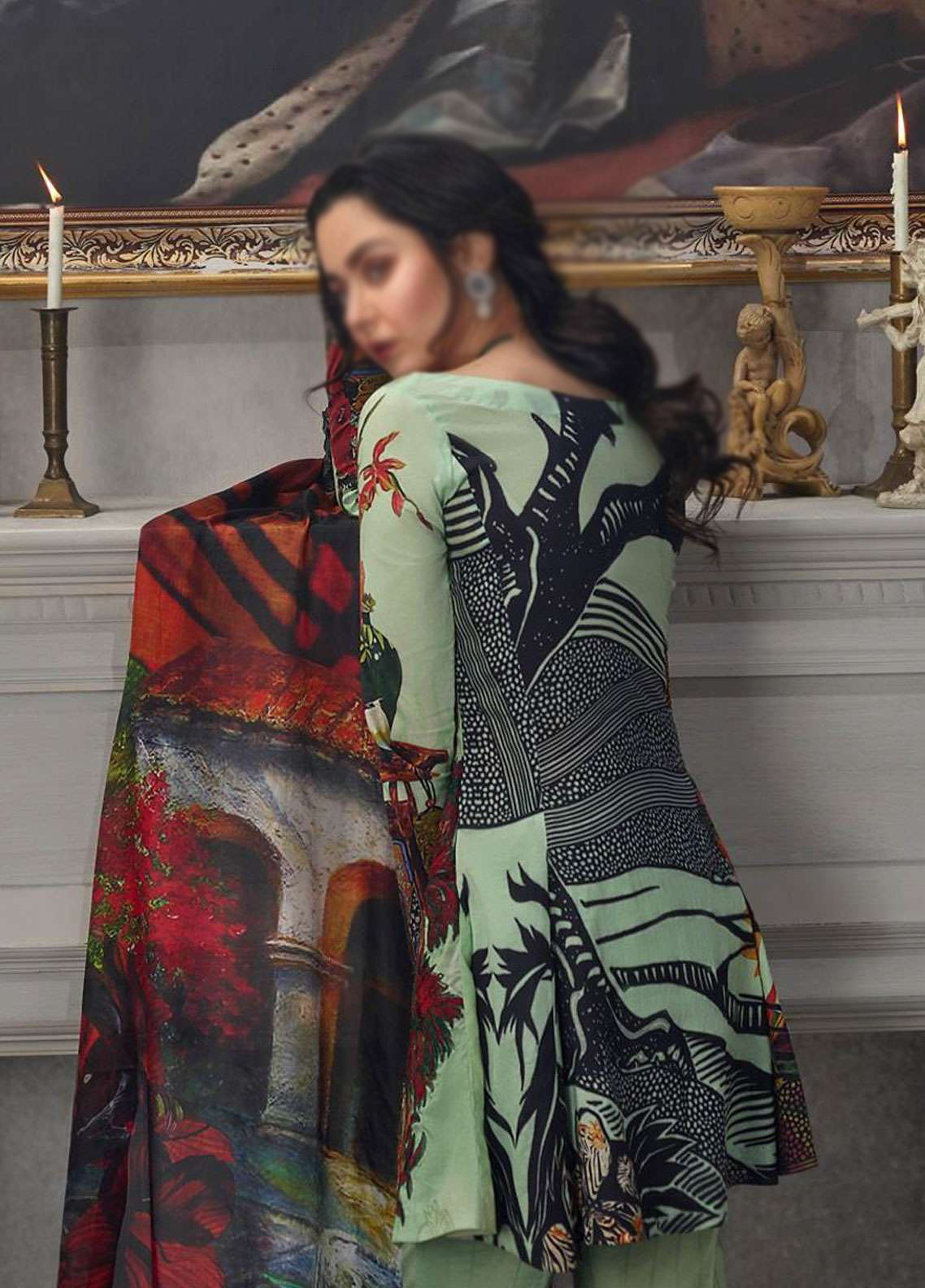 Asifa & Nabeel Grace Spring Summer Lawn Collection Amelia 1Q By Hania Amir