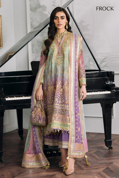 Baroque chantelle CH12-08 luxury chiffon 3pc emb unstiched