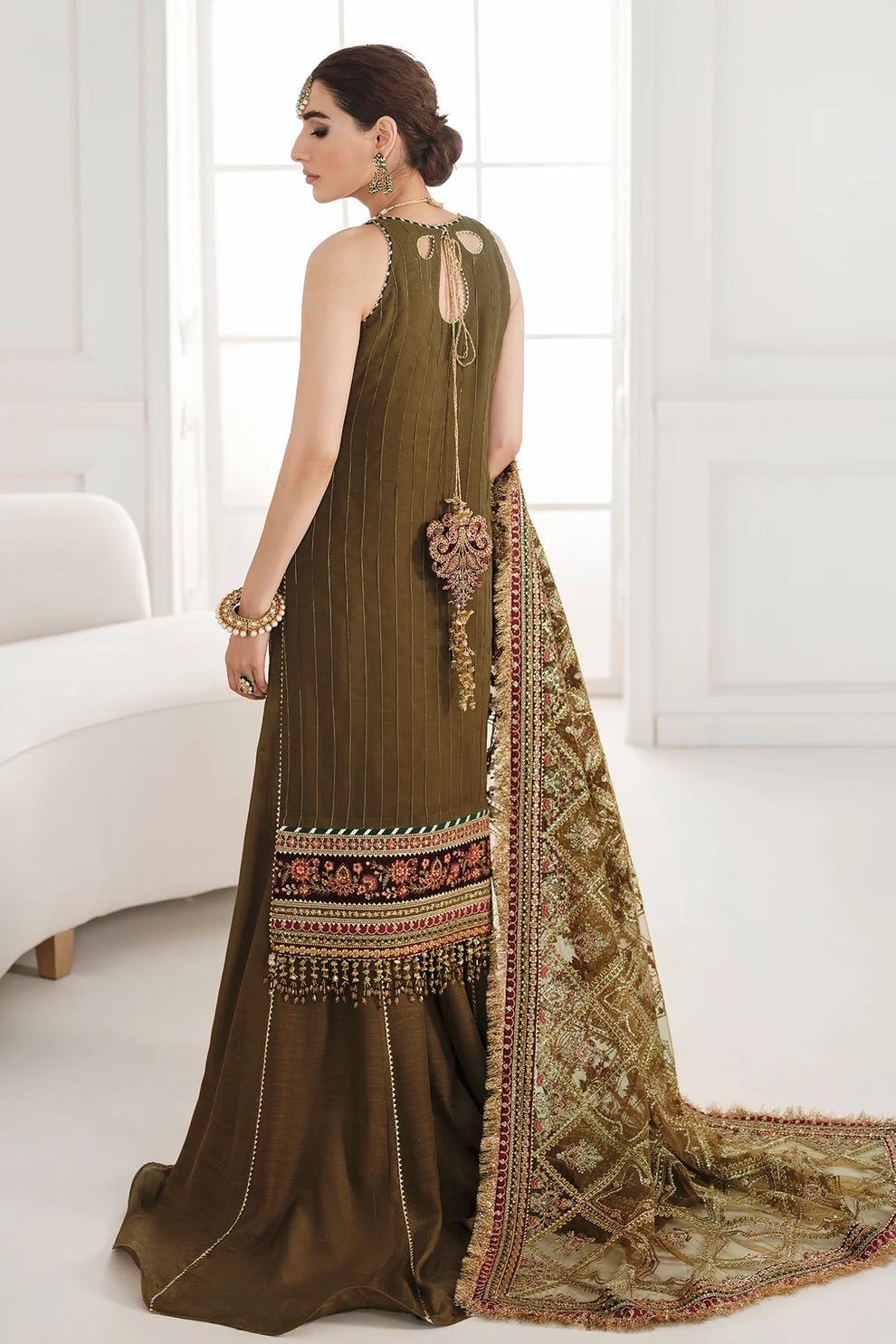 Baroque chantelle chiffon CH10-06 luxury 3pc unstiched