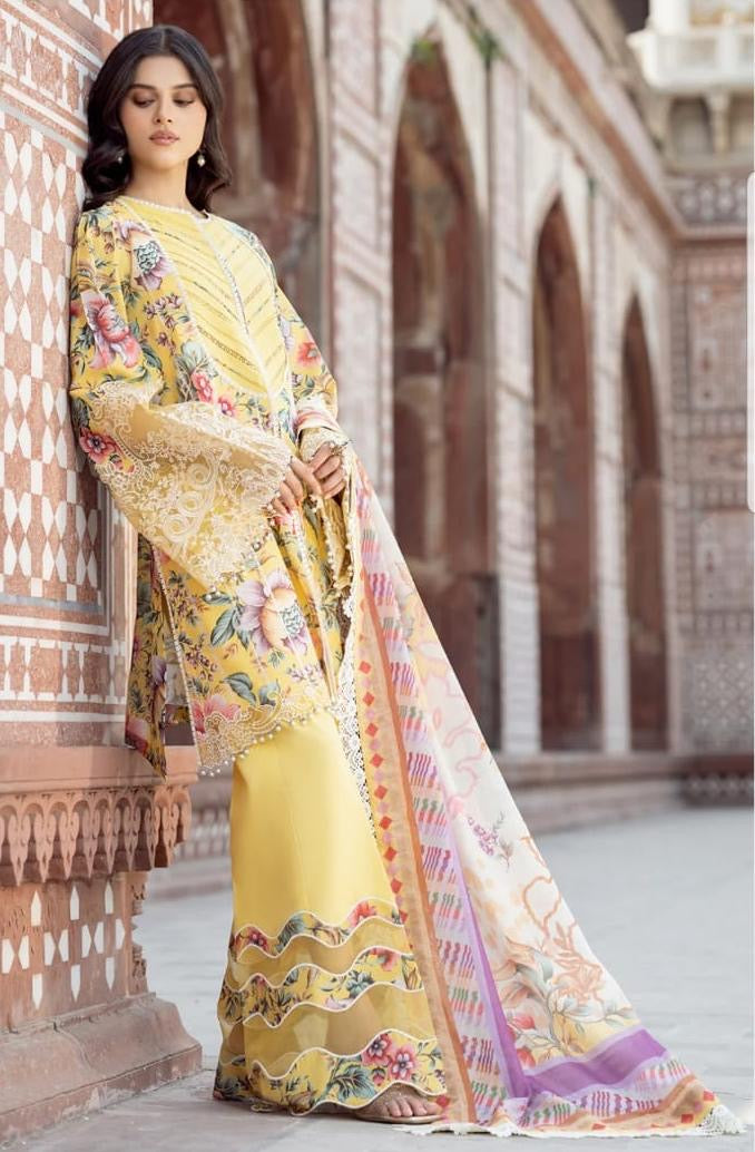 Bin Ilyas 2085 3pc lawn embroidered unstiched